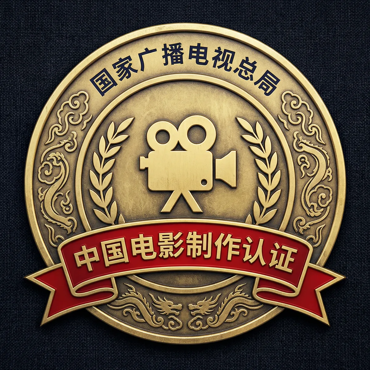 黄色仓库影视制作许可证徽章-国家广播电视总局颁发